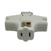 Projex Grounded 3 outlets Swivel Tap Adapter CL-204/09PRJ